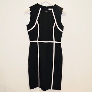 Calvin Klein Black Dress with White Detailing